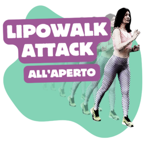 Immagine promozionale del programma fitness LipoWalk Attack: walking workout outdoor per donne, ideale nei giorni di riposo attivo per drenare, snellire e bruciare grassi camminando.